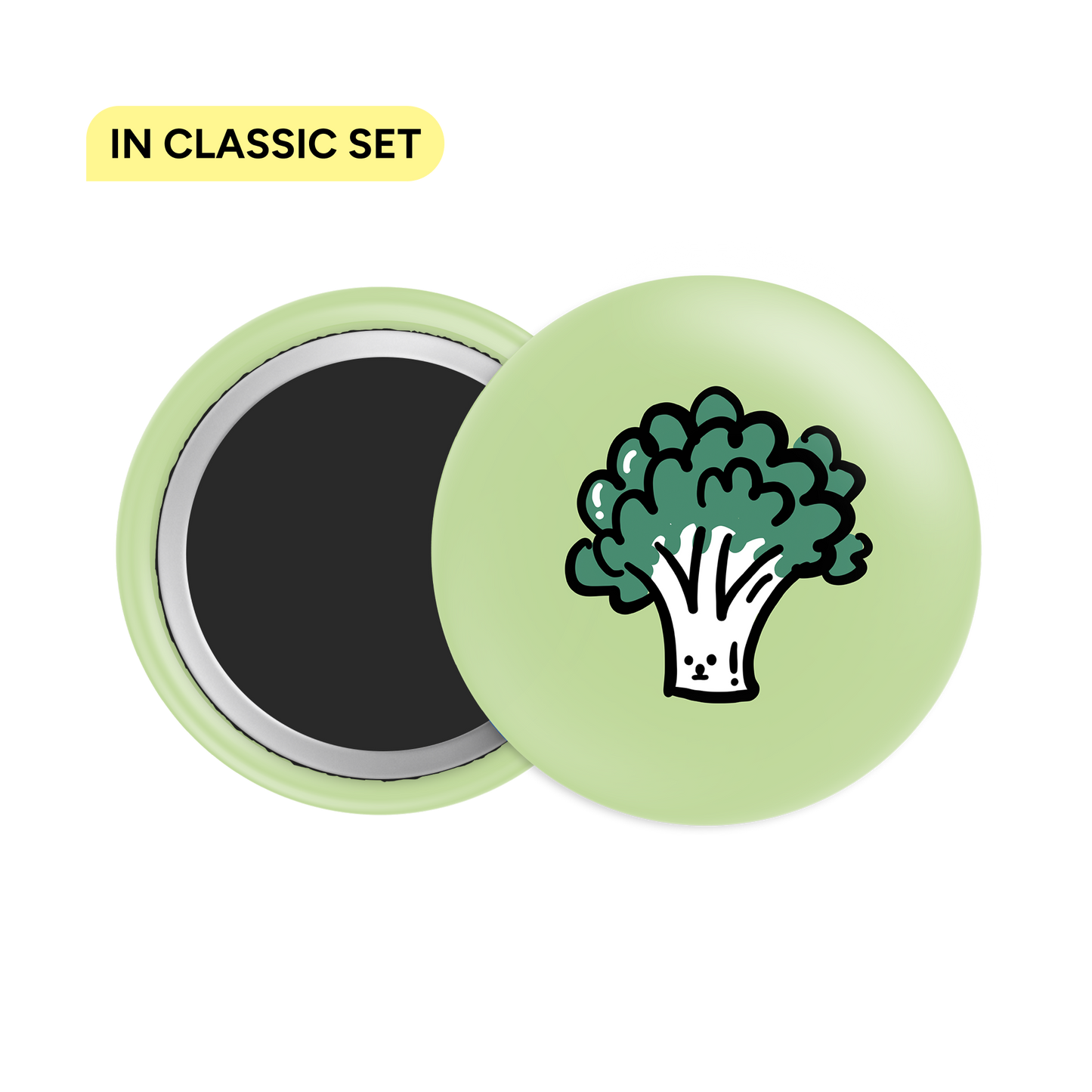 Aimant de réfrigérateur en forme de bouton de brocoli