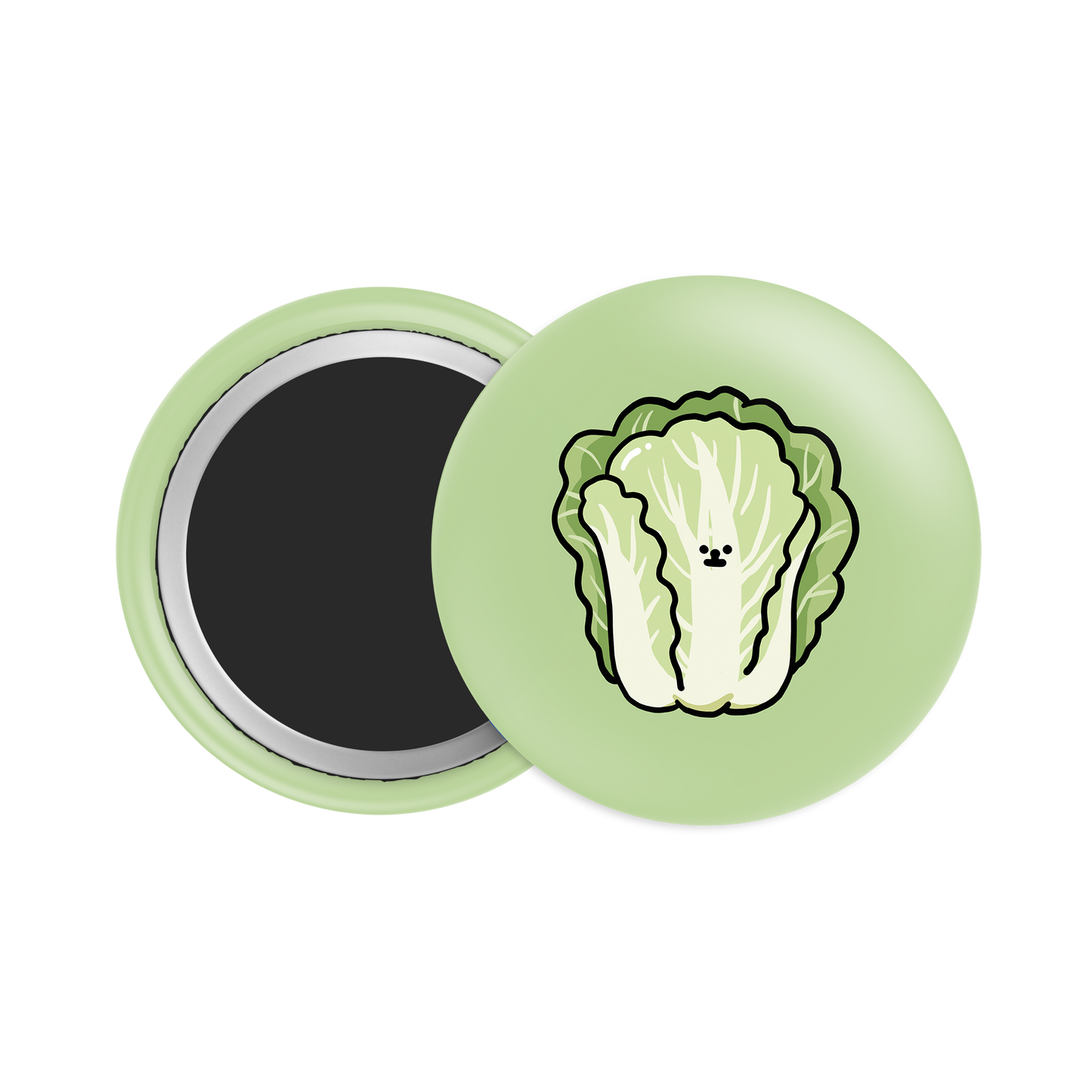 Cabbage Button Fridge Magnet