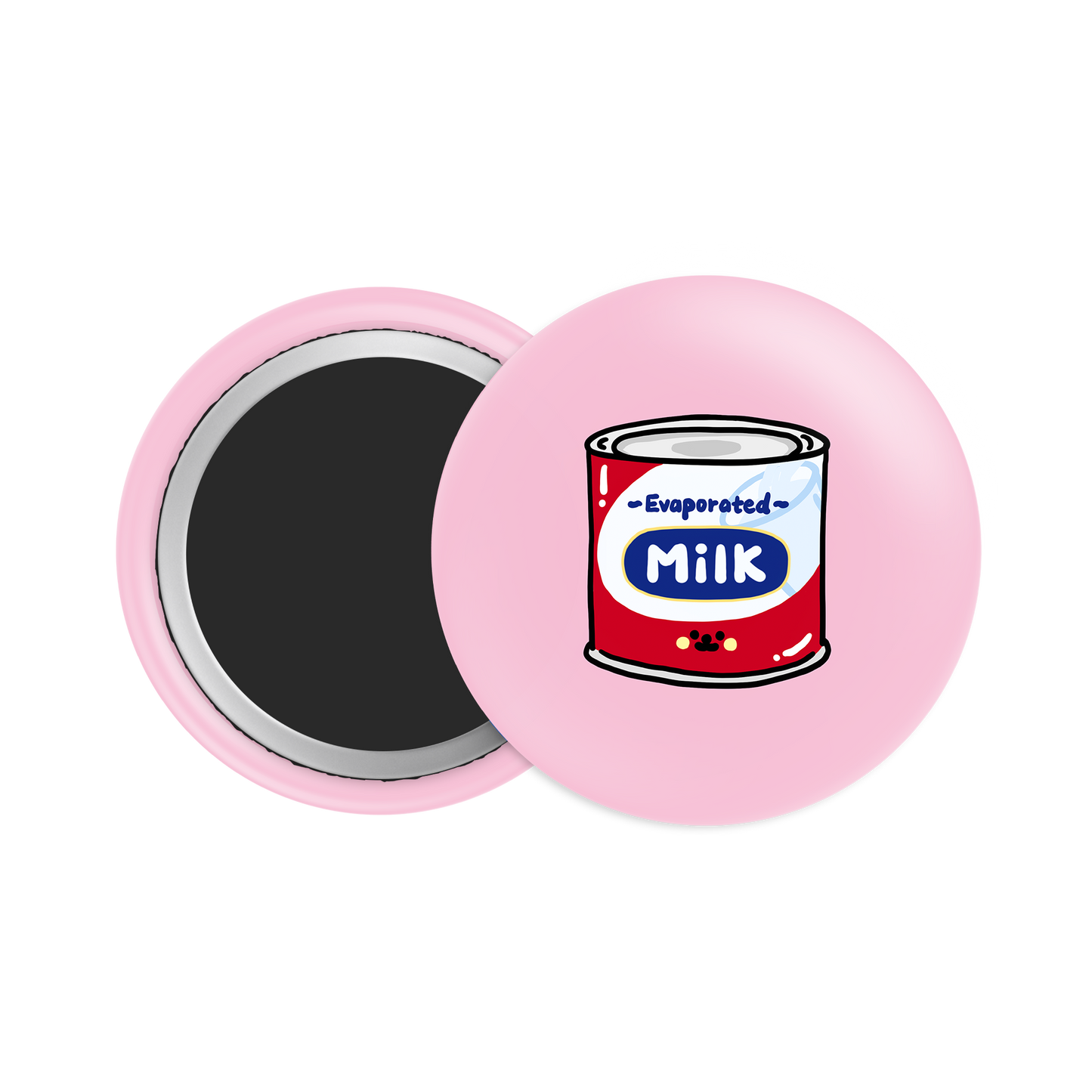 Evaporated Milk Button Fridge Magnet