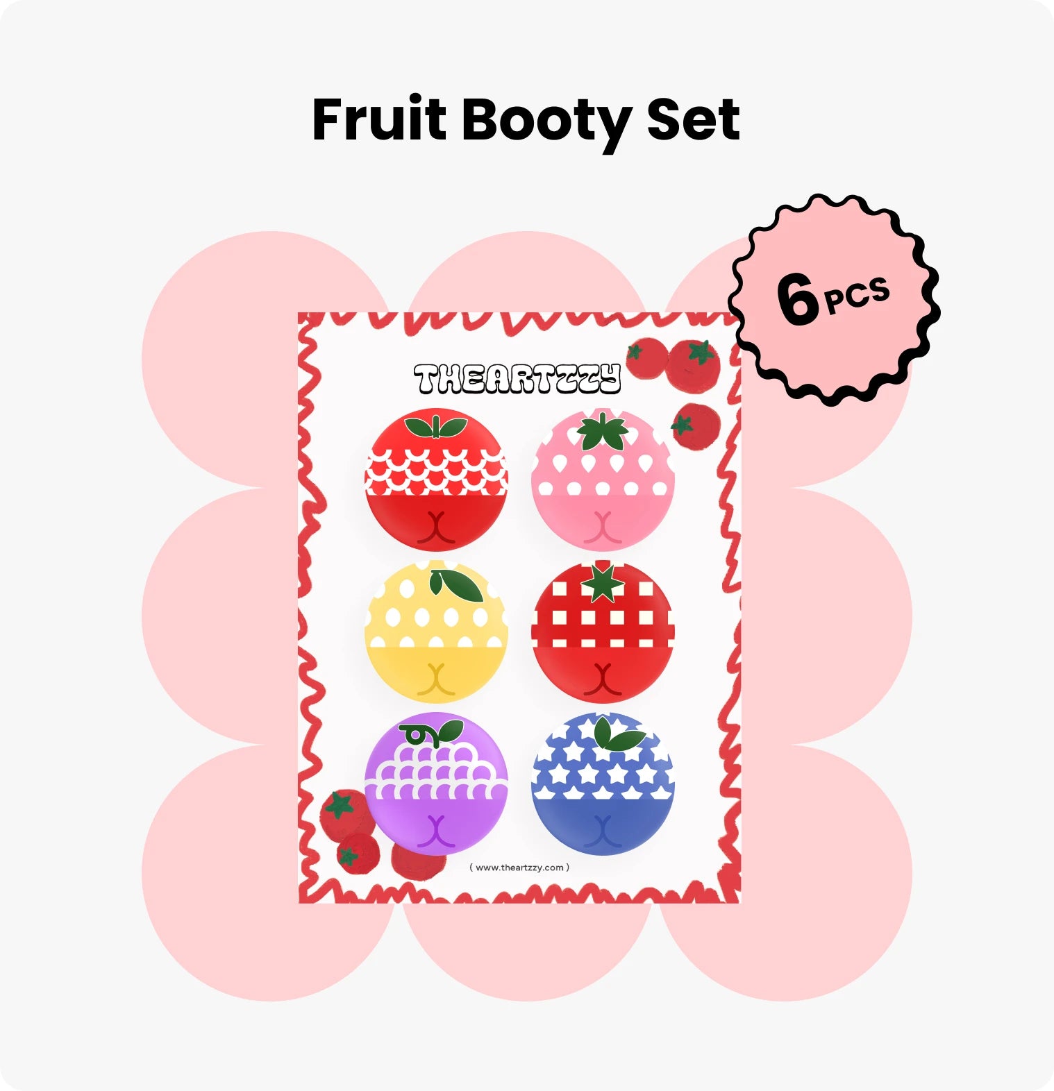 Fruit Booty Set – Button / Magnet