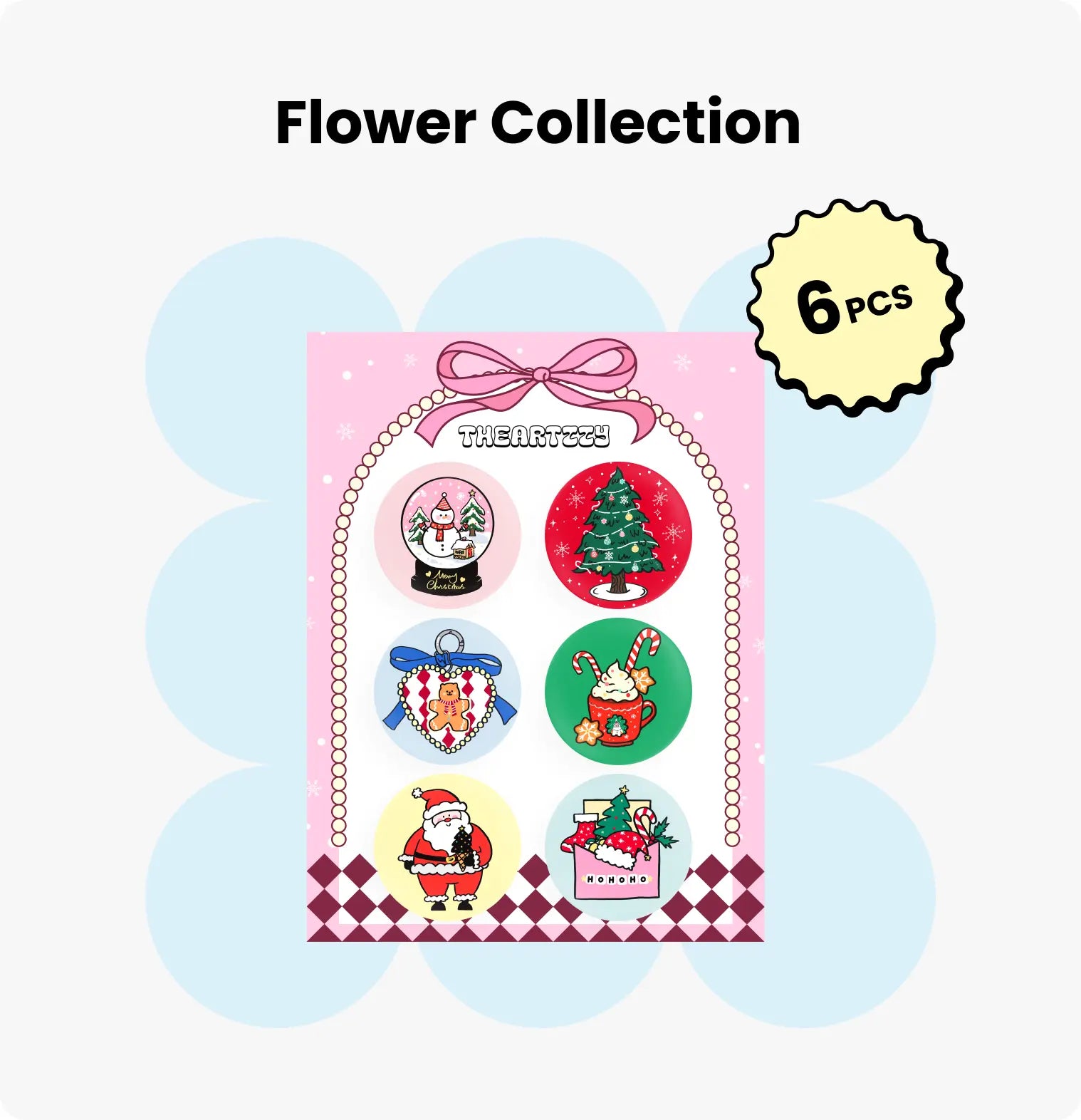 Christmas Magic Badge & Magnet Bundle – Complete 6-Design Festive Set