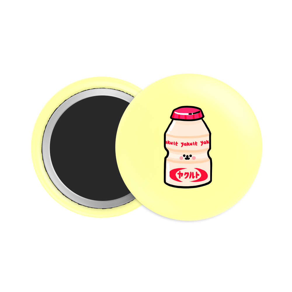 Yakult Button Fridge Magnet