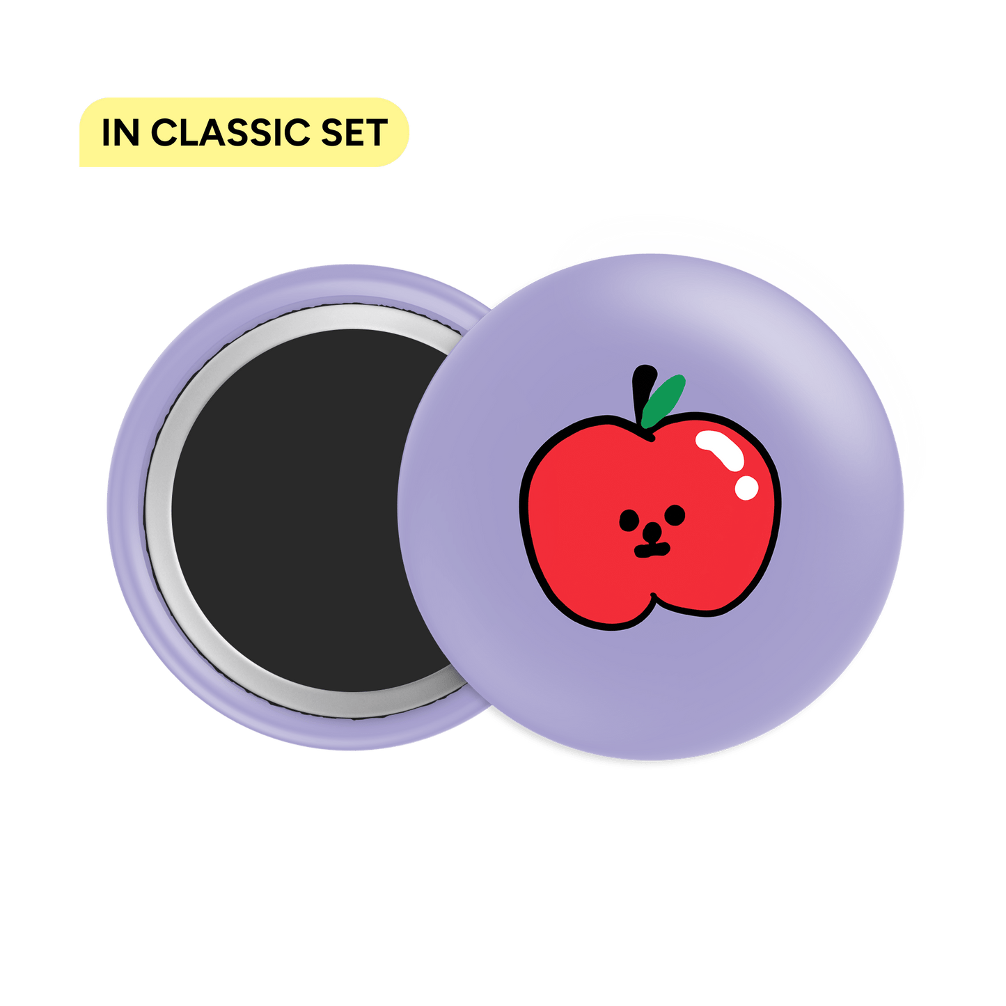 Apple Button Fridge Magnet - Theartzzy