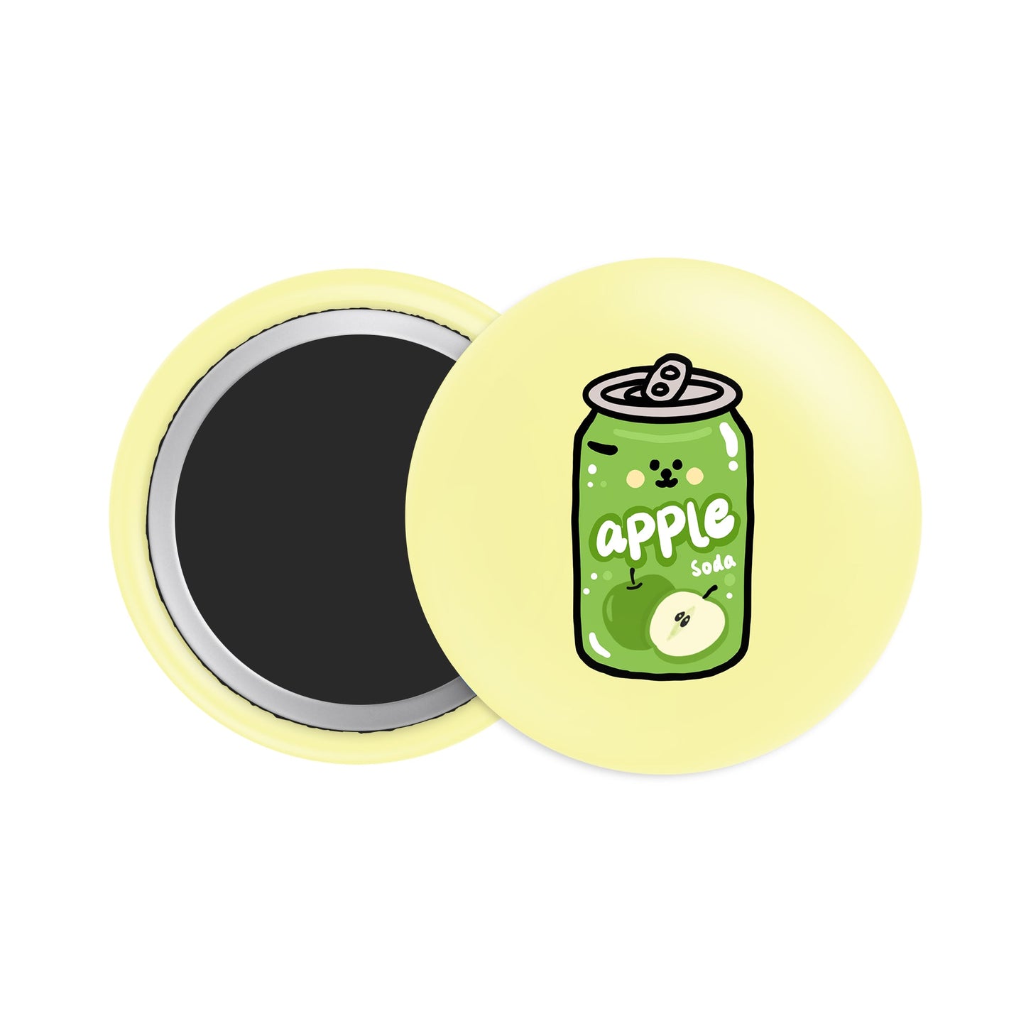 Apple Soda Button Fridge Magnet - Theartzzy