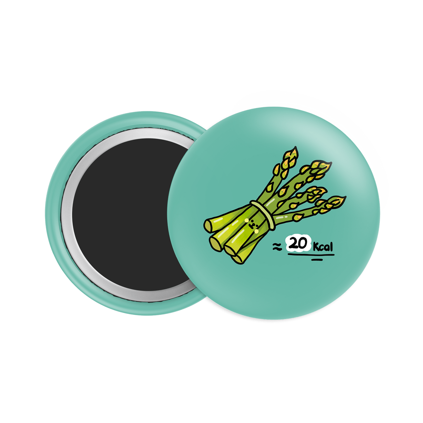 Asparagus Button Fridge Magnet - Theartzzy