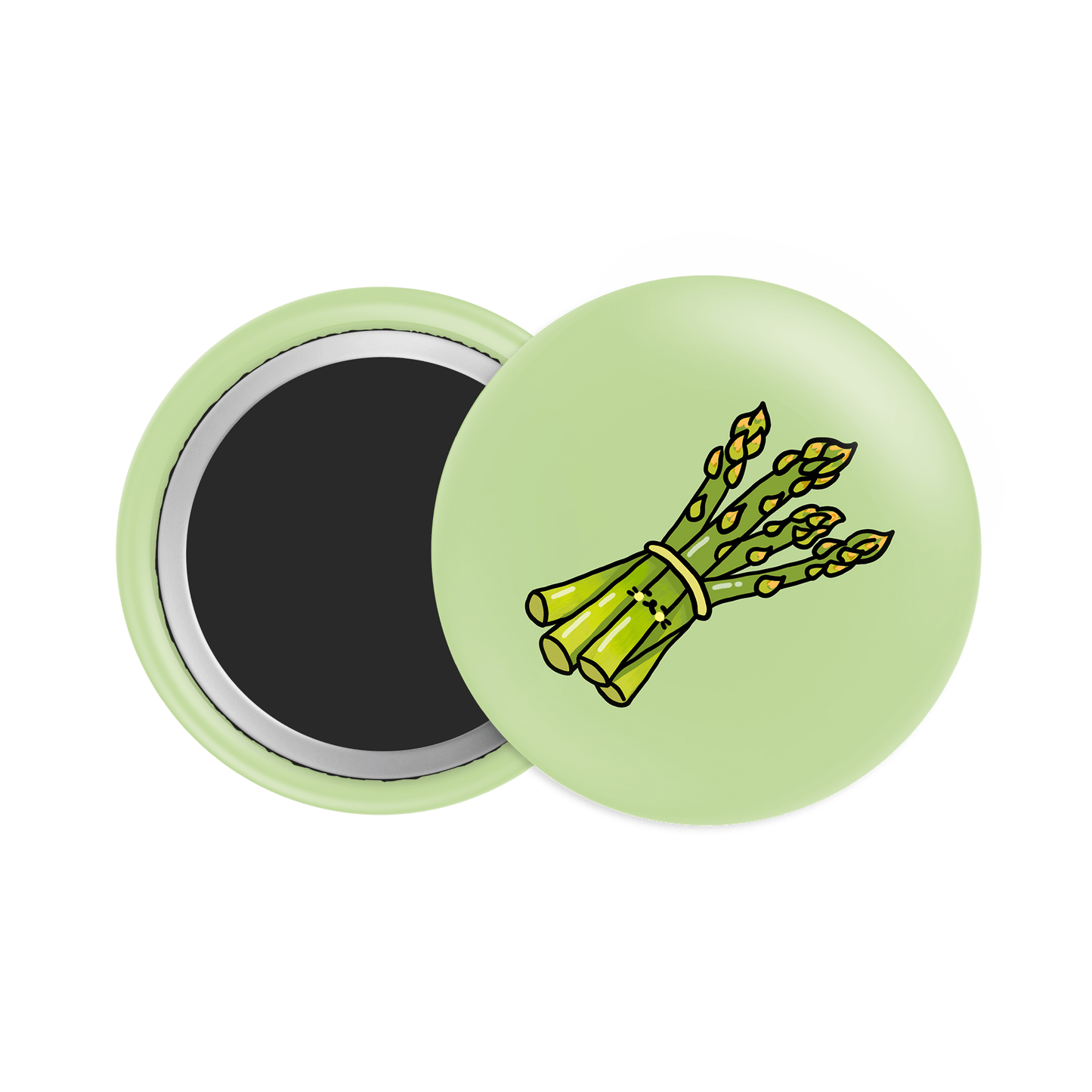 Asparagus Button Fridge Magnet - Theartzzy