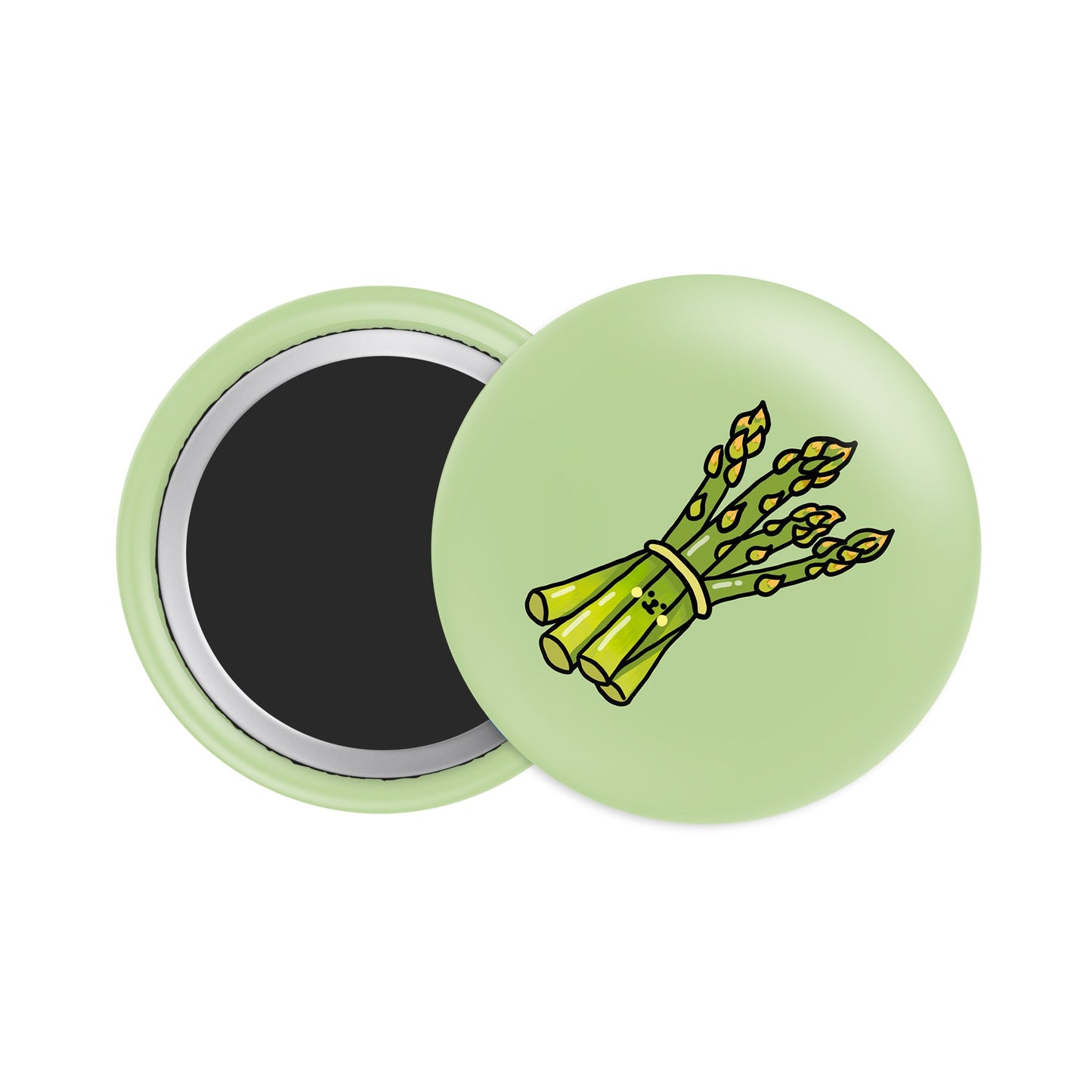 Asparagus Button Fridge Magnet - Theartzzy