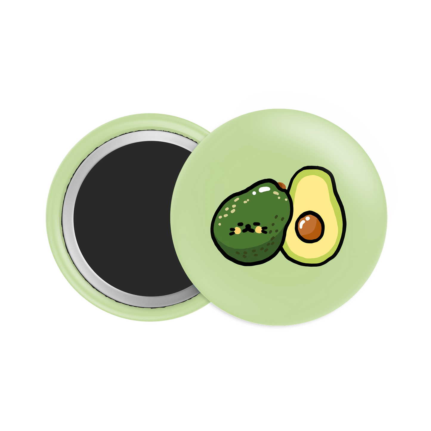 Avocado Button Fridge Magnet - Theartzzy