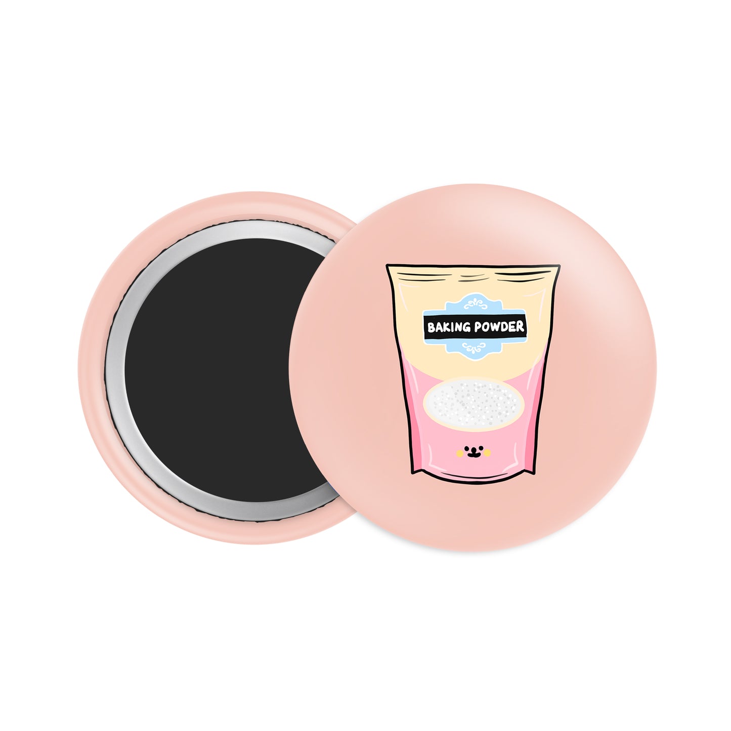 Baking Powder Button Fridge Magnet