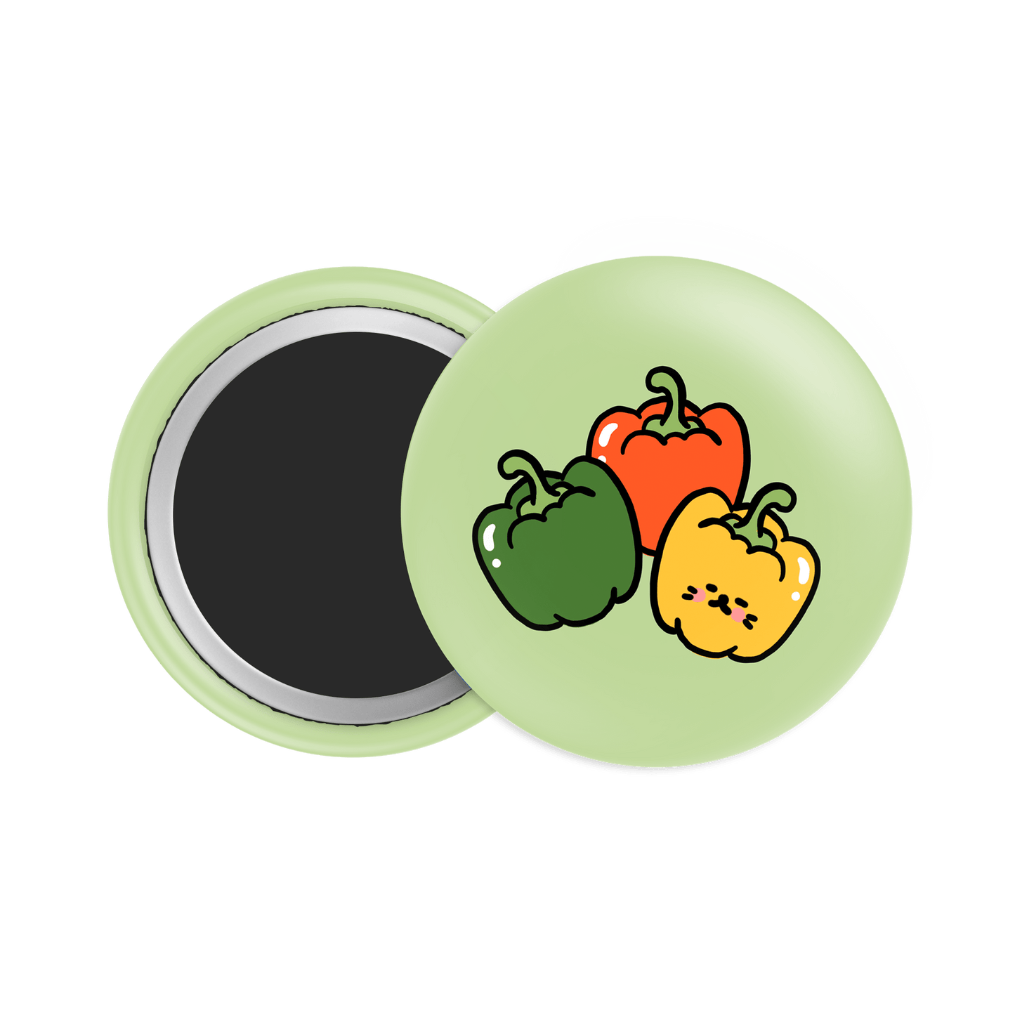 Bell Pepper Button Fridge Magnet - Theartzzy