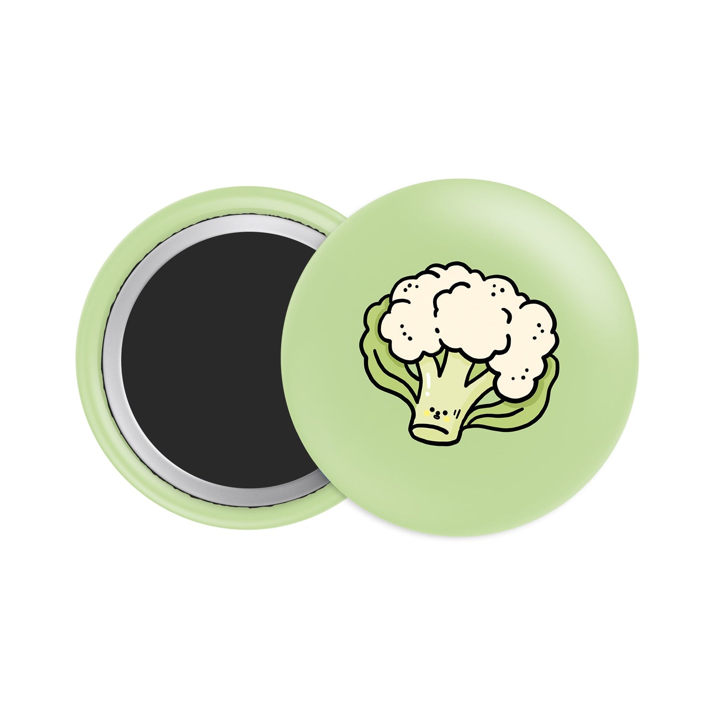 Cauliflower Button Fridge Magnet - Theartzzy