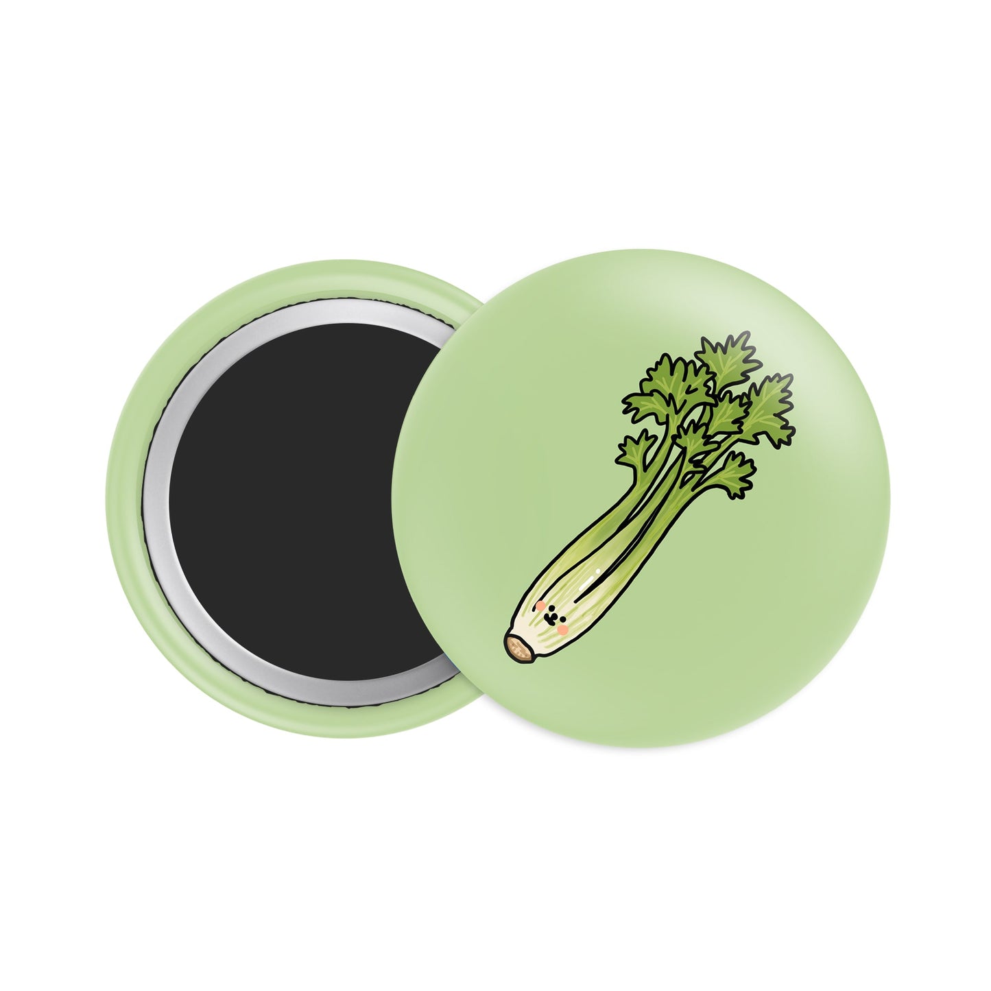 Celery Button Fridge Magnet - Theartzzy