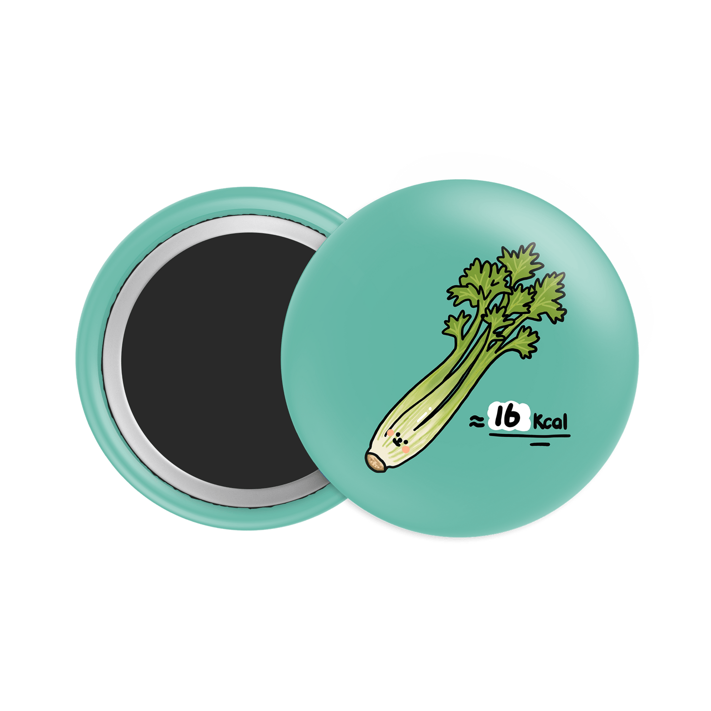 Celery Button Fridge Magnet - Theartzzy