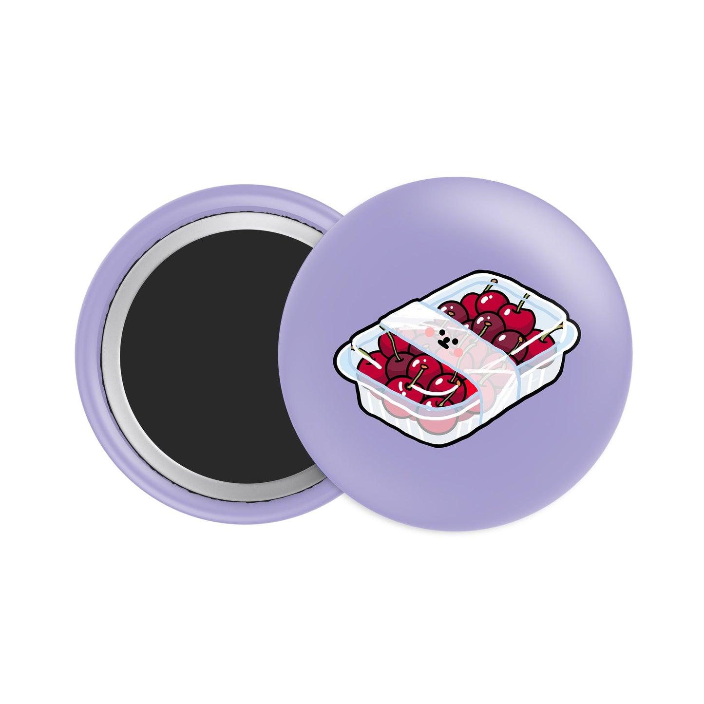 Cherries Button Fridge Magnet - Theartzzy