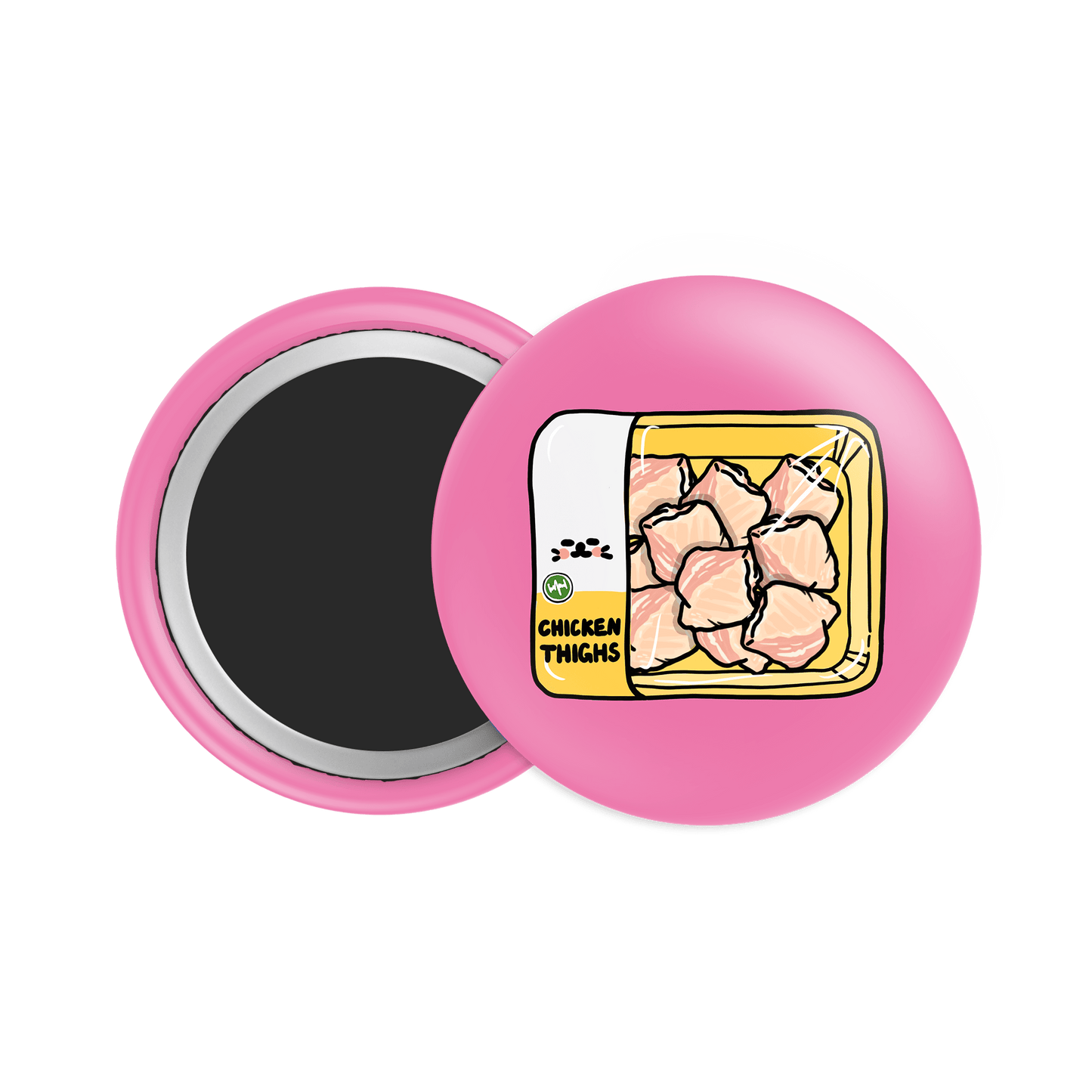 Chicken Thighs Button Fridge Magnet - Theartzzy