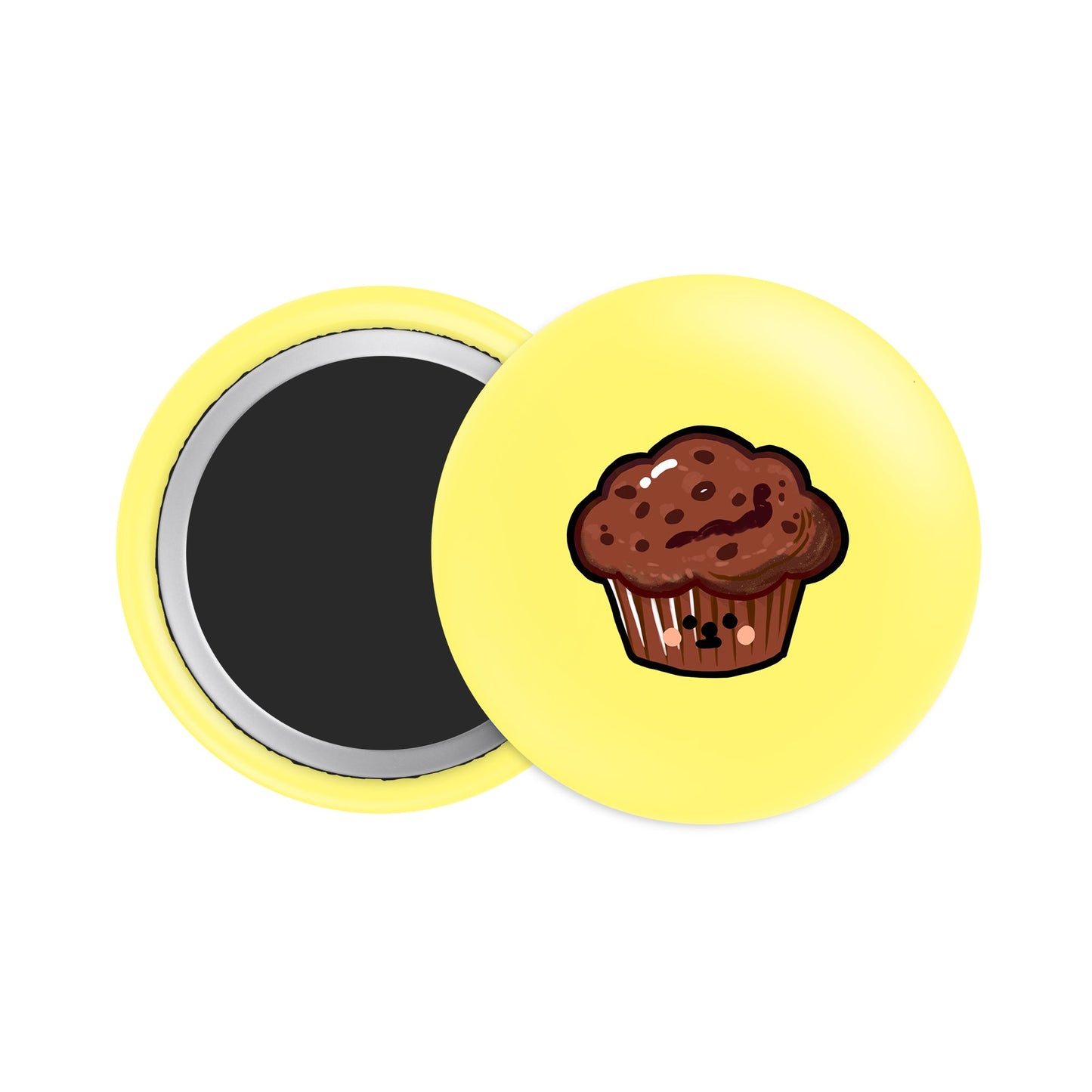 Chocolate Muffins Button Fridge Magnet - Theartzzy