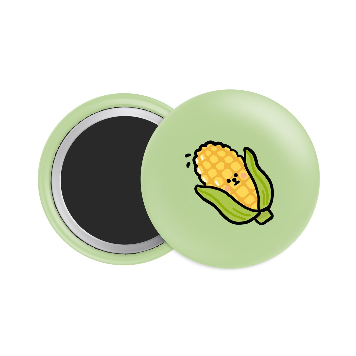Corn Button Fridge Magnet - Theartzzy