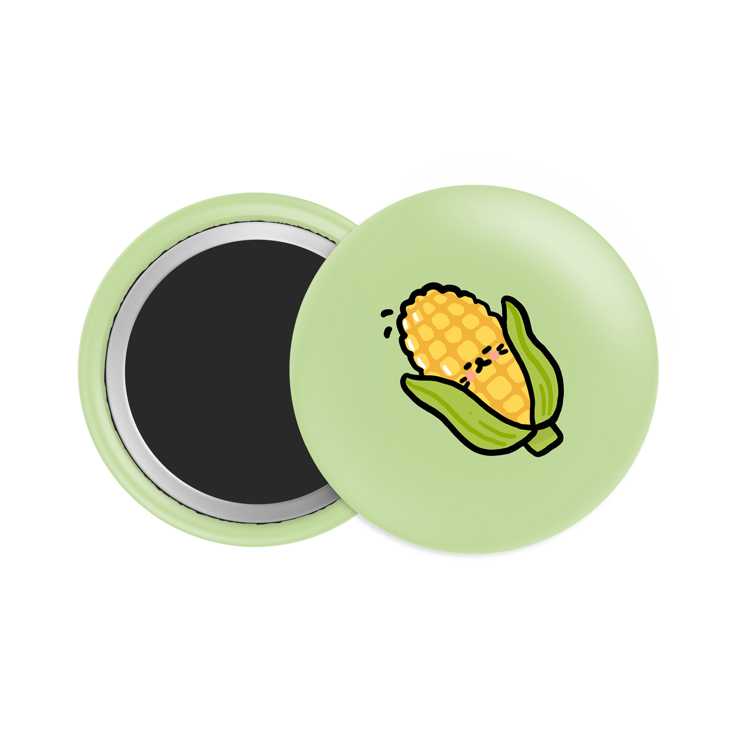Corn Button Fridge Magnet - Theartzzy