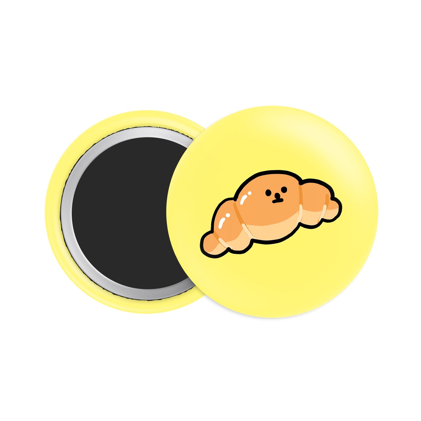 Croissant Button Fridge Magnet - Theartzzy