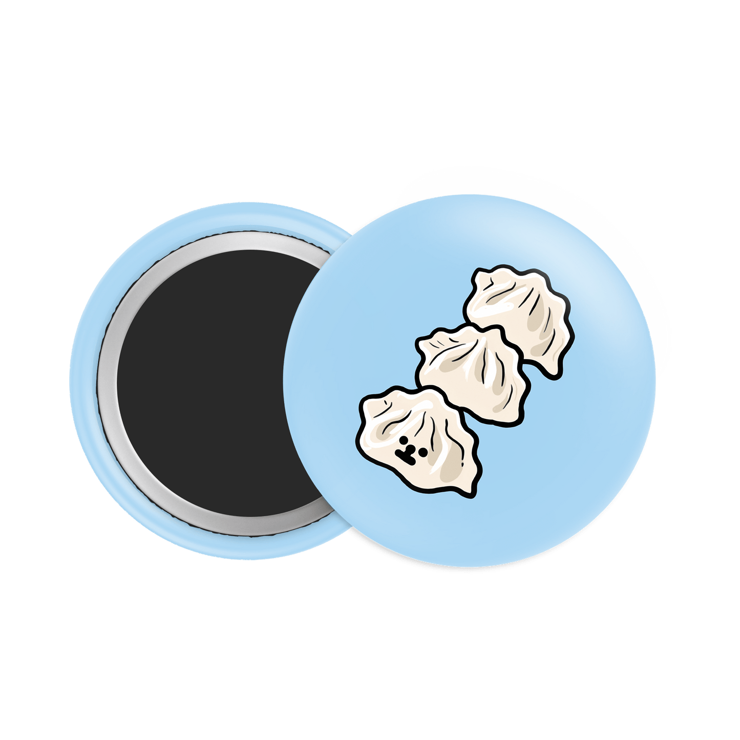 Dumplings Button Fridge Magnet - Theartzzy