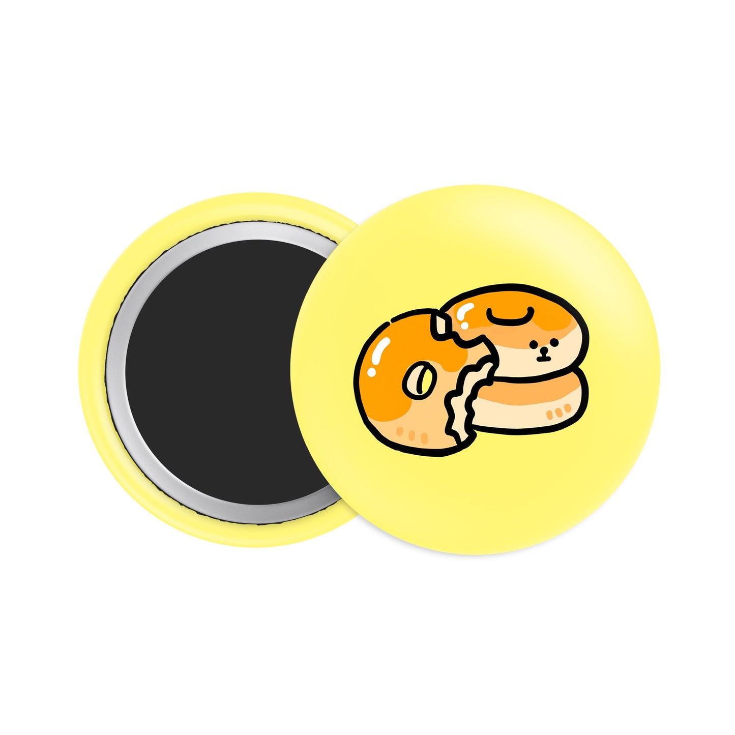 Everything Bagel Button Fridge Magnet - Theartzzy