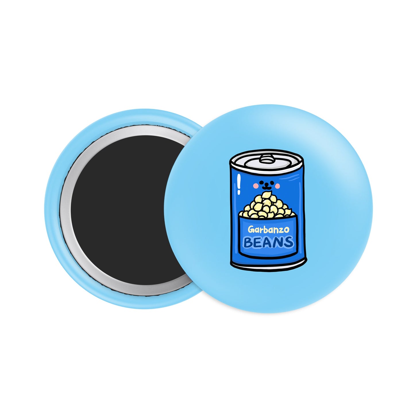 Garbanzo Beans/Chickpeas Button Fridge Magnet - Theartzzy