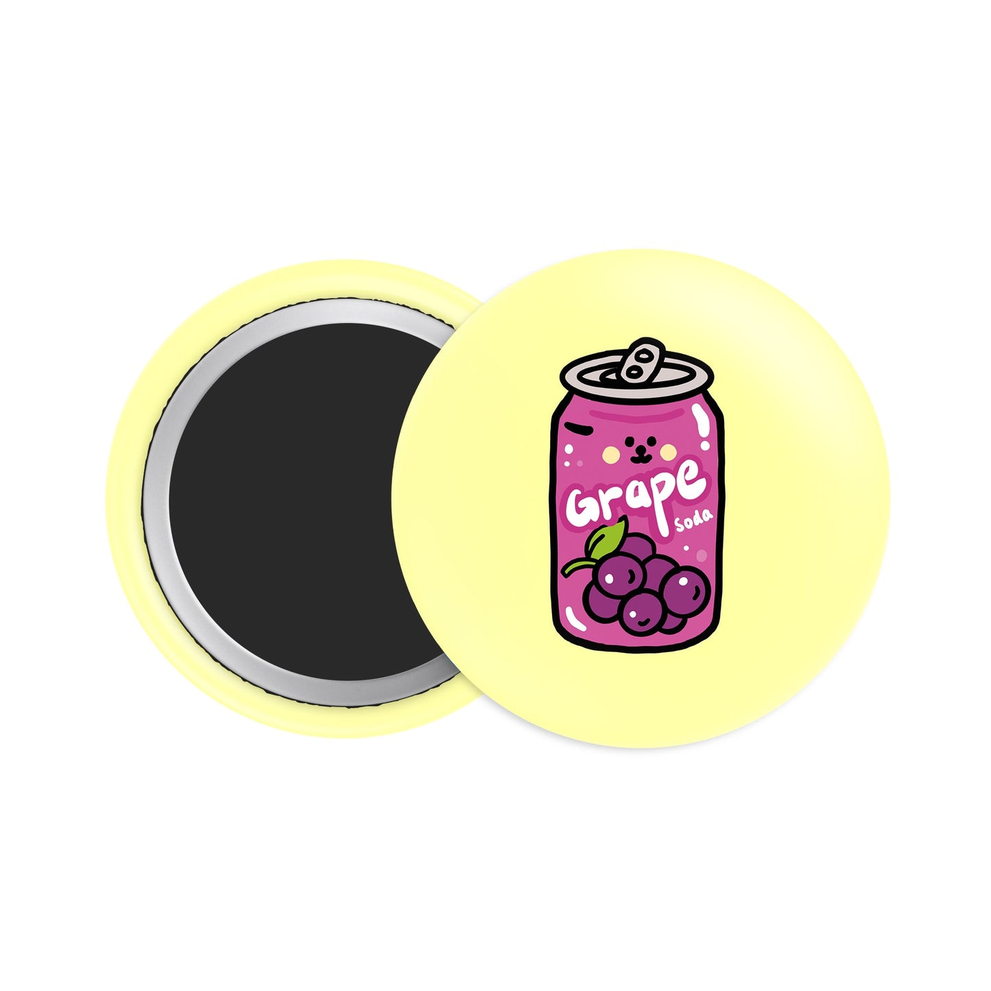 Grape Soda Button Fridge Magnet - Theartzzy