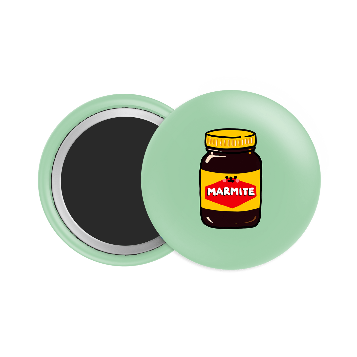 Marmite Button Fridge Magnet - Theartzzy