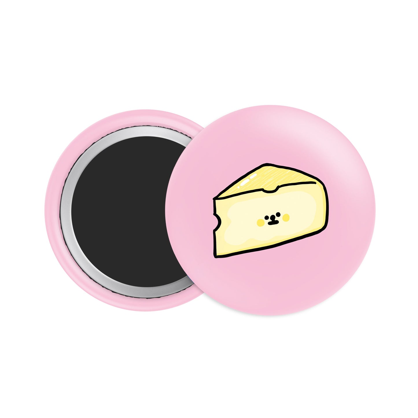 Parmesan Cheese Button Fridge Magnet - Theartzzy