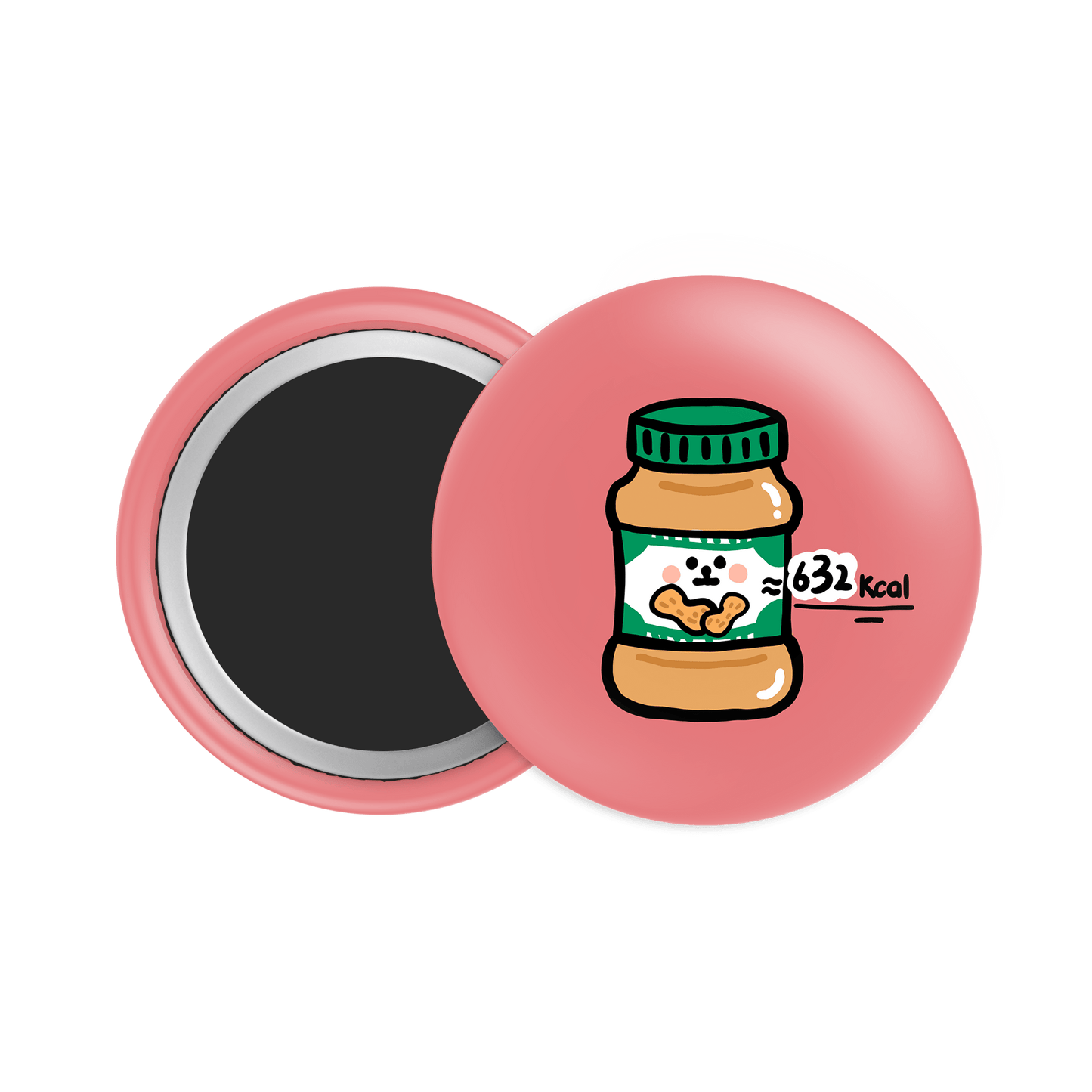 Peanut Butter Button Fridge Magnet - Theartzzy