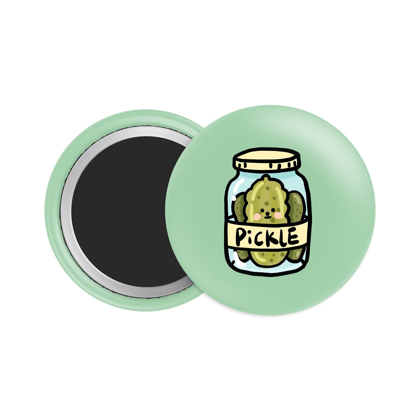 Pickle Butter Button Fridge Magnet - Theartzzy