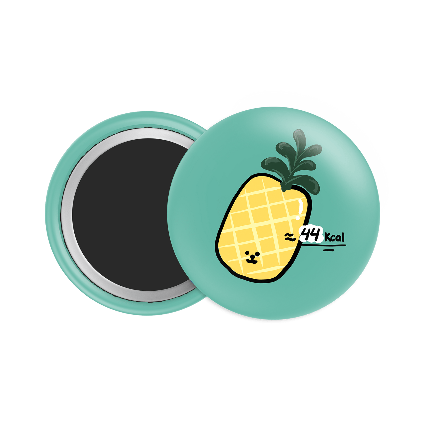 Pineapple Button Fridge Magnet - Theartzzy