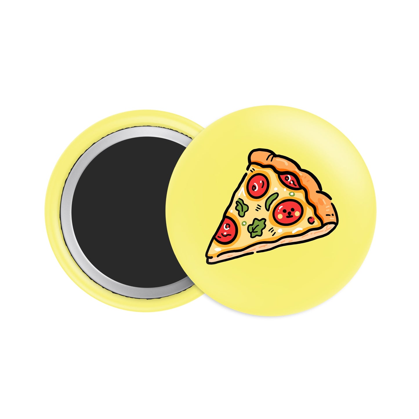 Pizza Button Fridge Magnet - Theartzzy