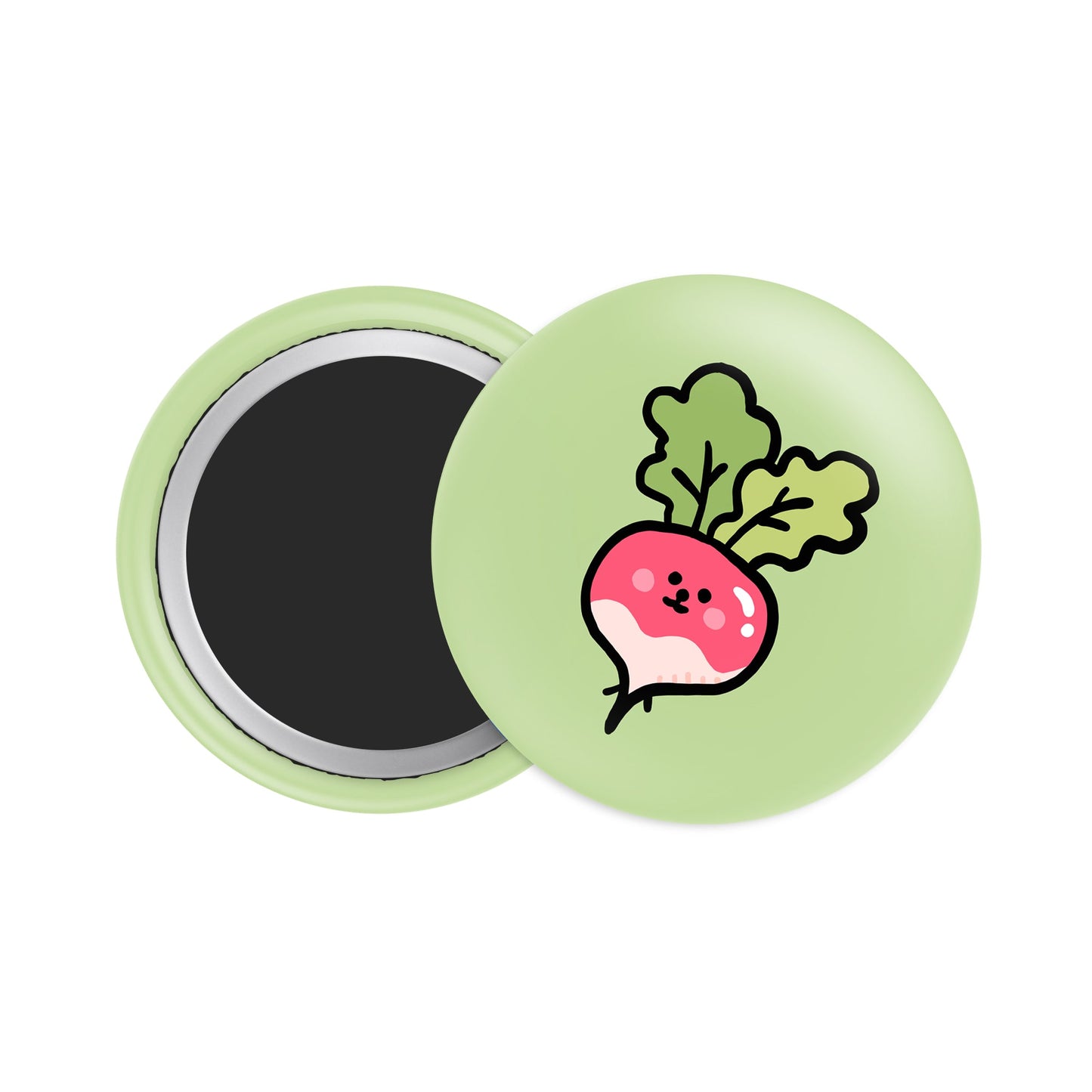 Radish Button Fridge Magnet - Theartzzy