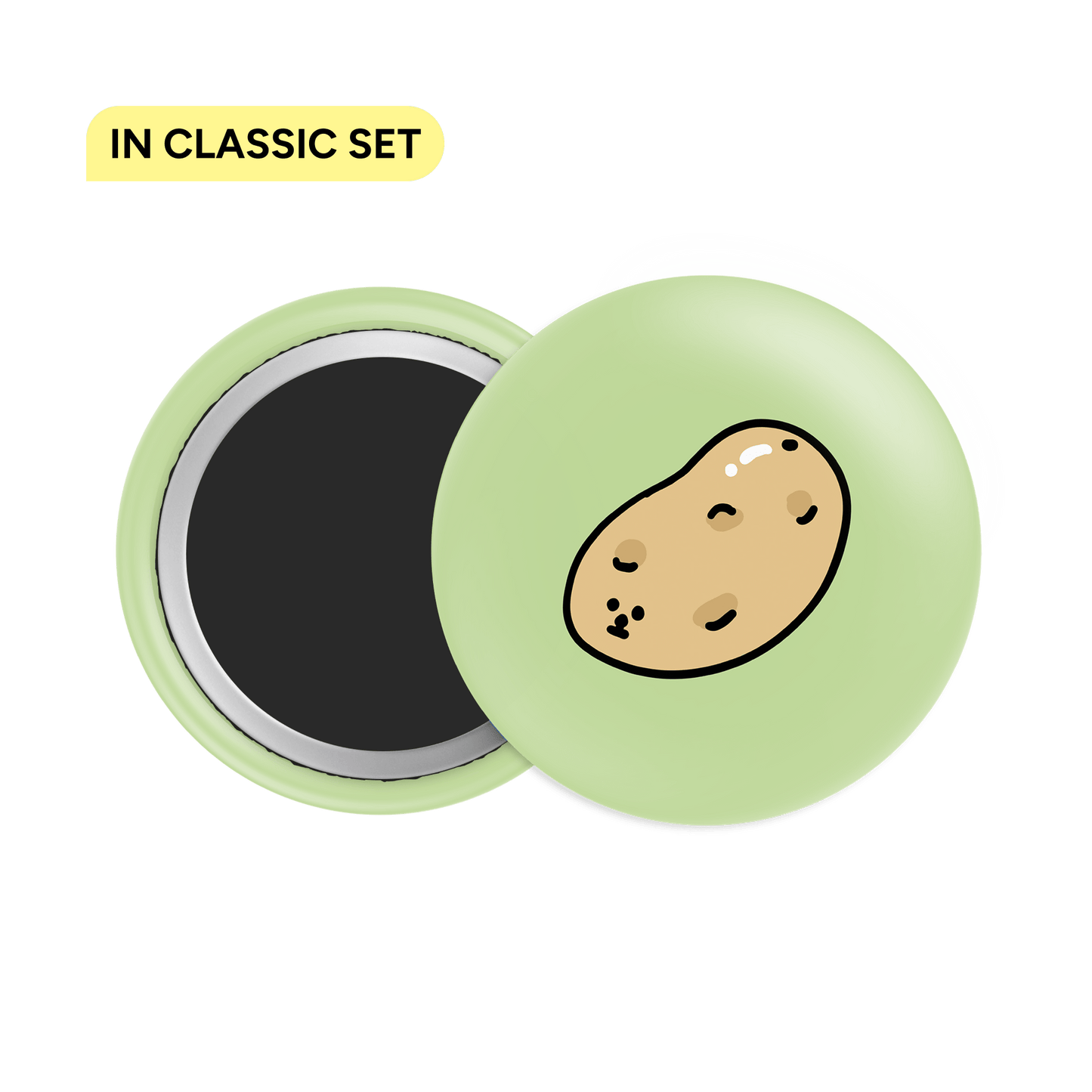 Russet Potato Button Fridge Magnet - Theartzzy