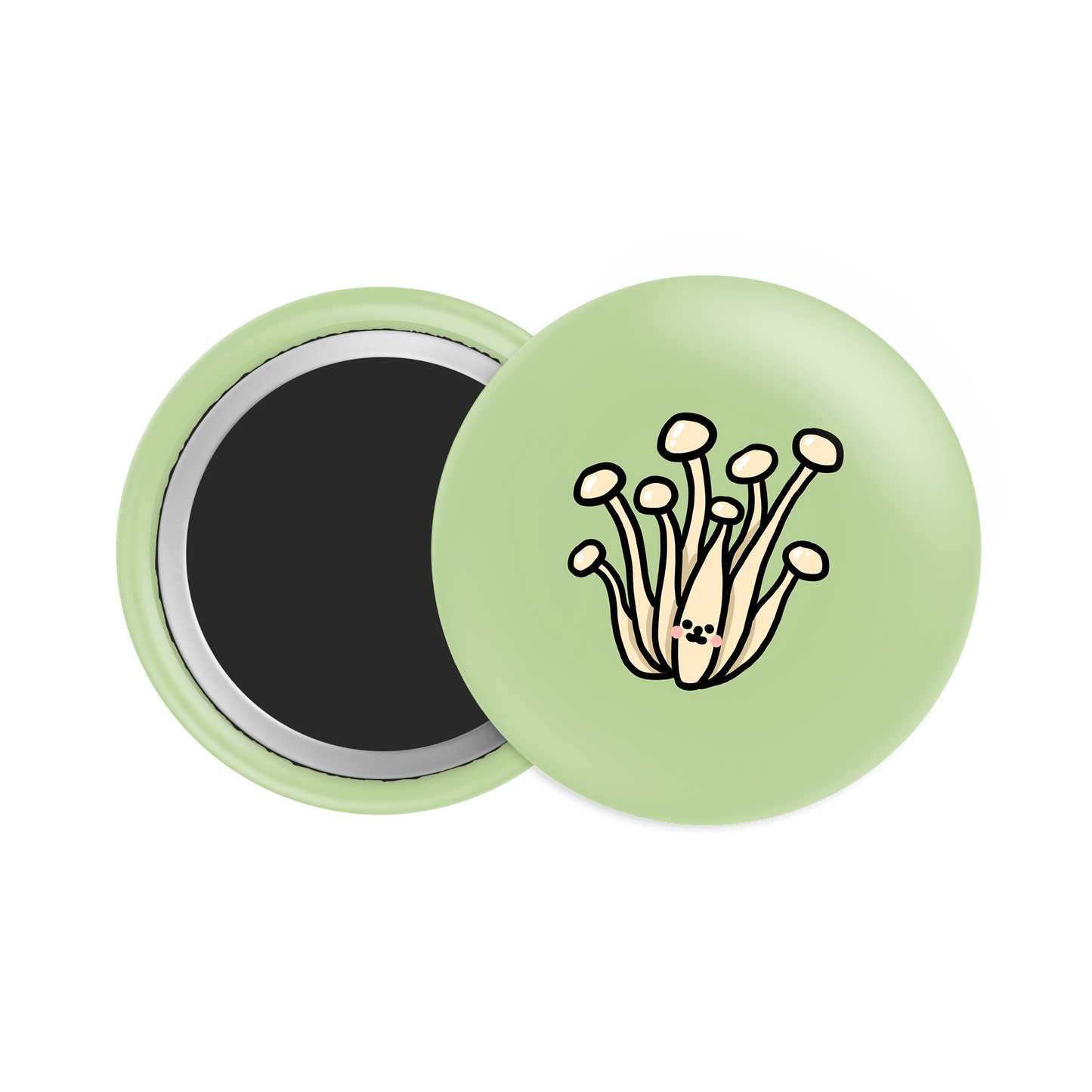 Shimeji Mushroom Button Fridge Magnet - Theartzzy