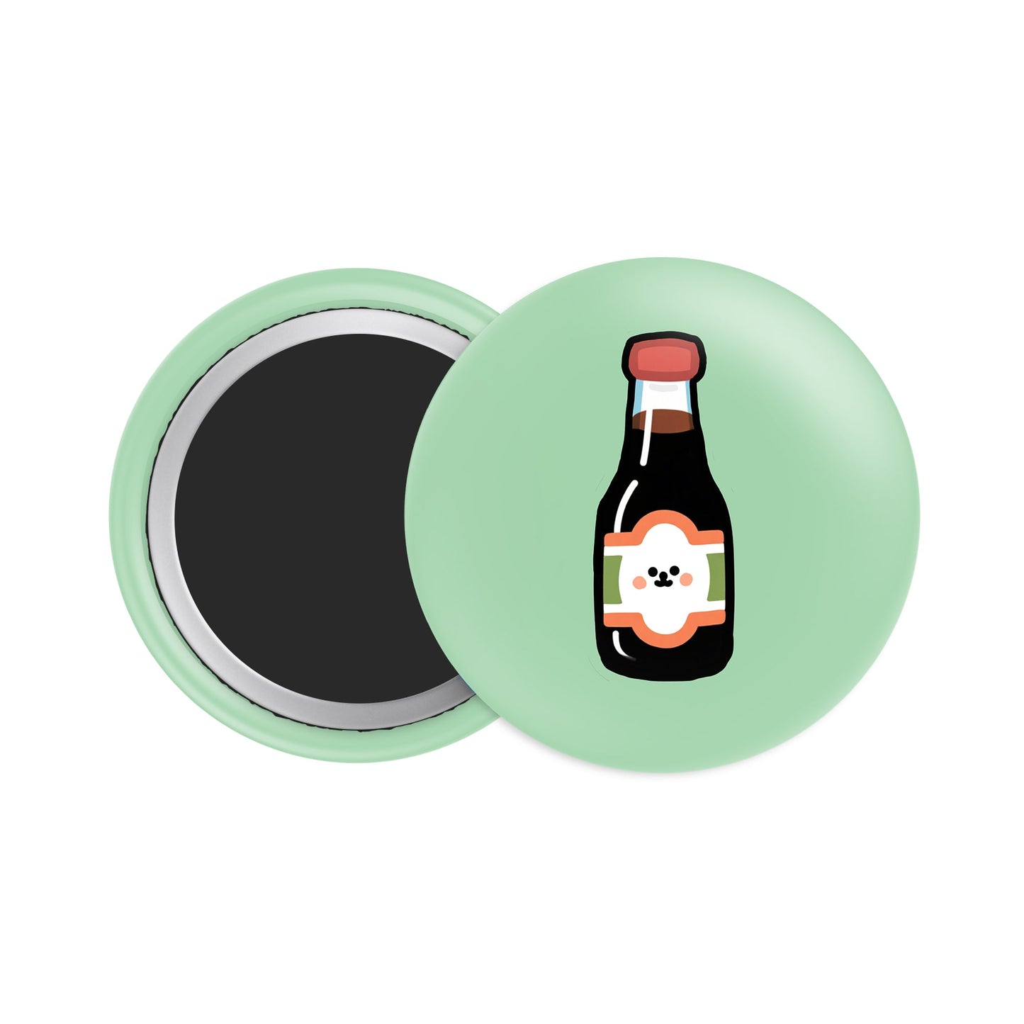 Soy Sauce Button Fridge Magnet - Theartzzy