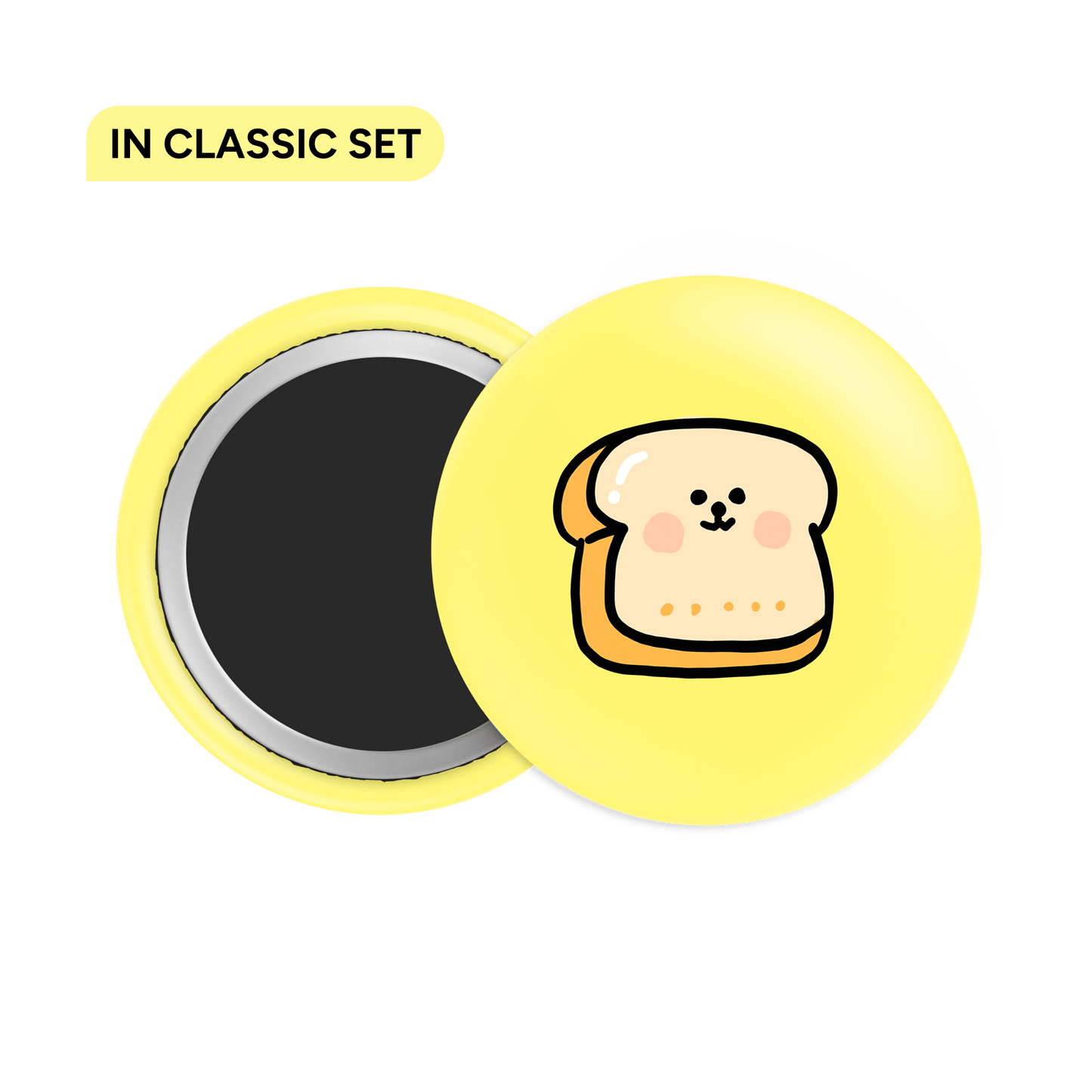 Toast Button Fridge Magnet - Theartzzy