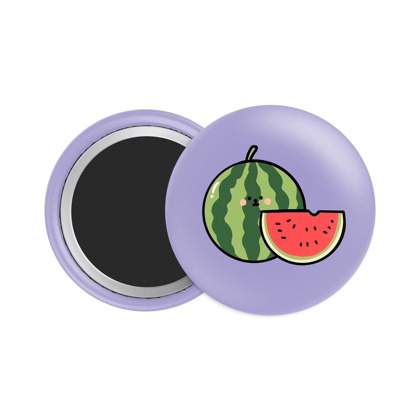 Watermelon Button Fridge Magnet - Theartzzy