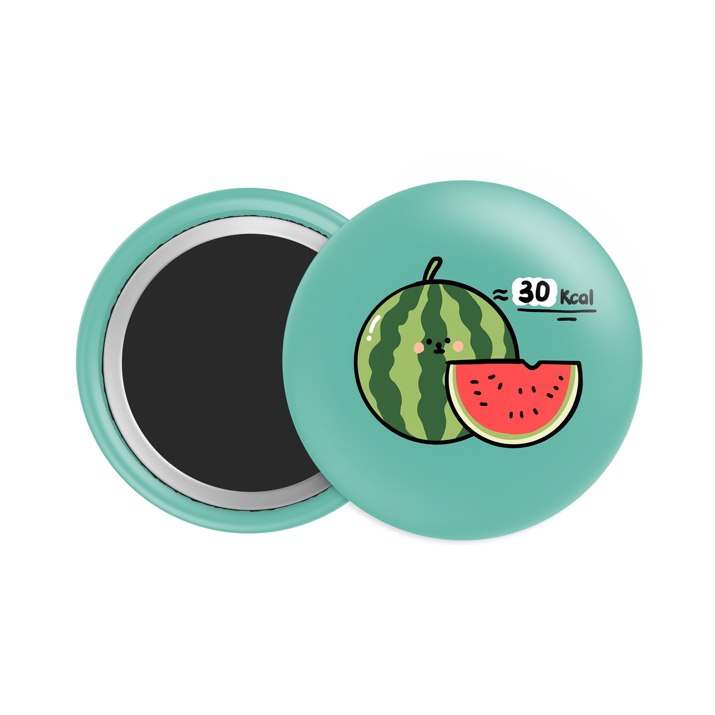 Watermelon Button Fridge Magnet - Theartzzy
