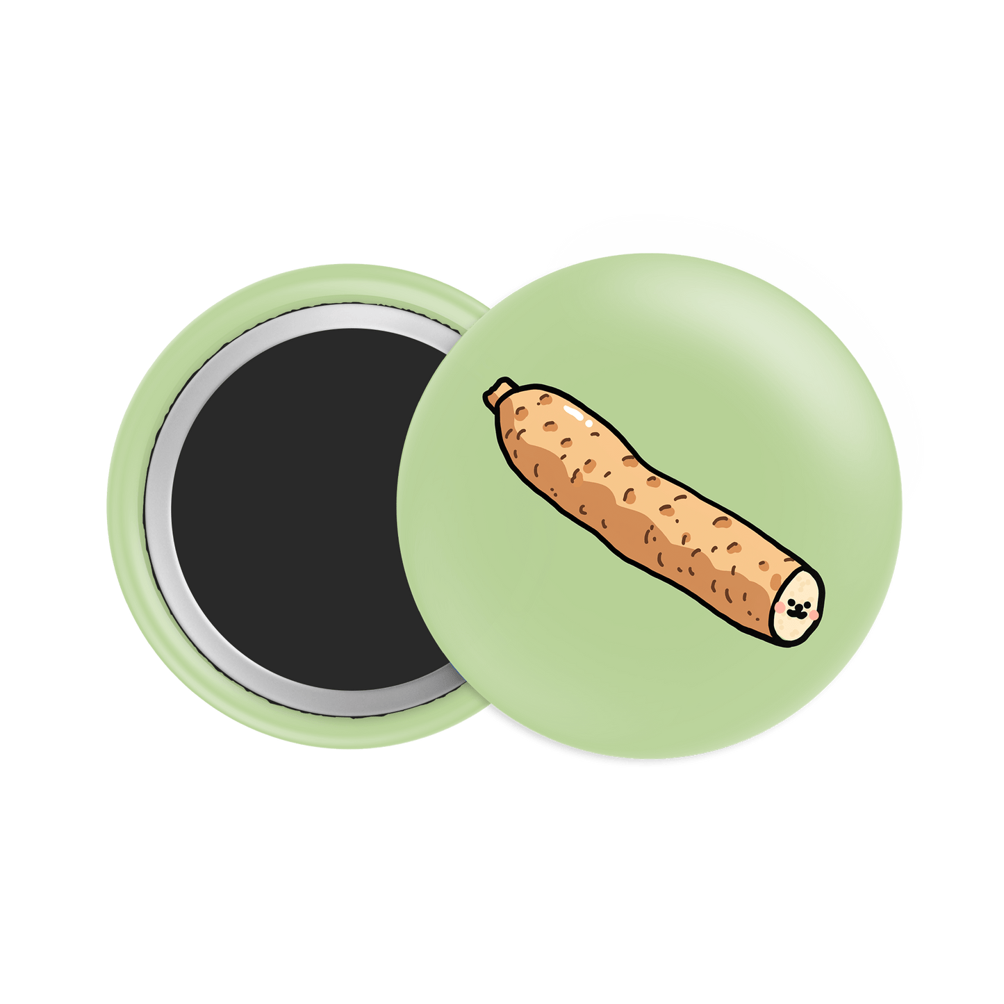 Yam Button Fridge Magnet - Theartzzy