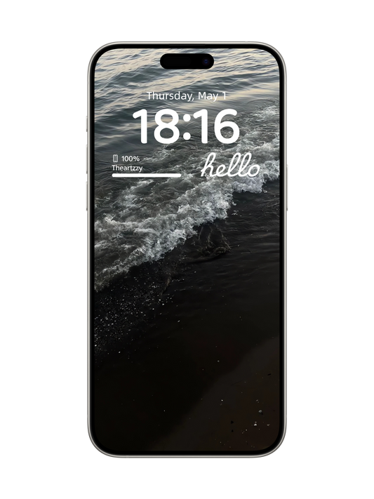 025-Black sand beach-dark atmosphere wallpaper