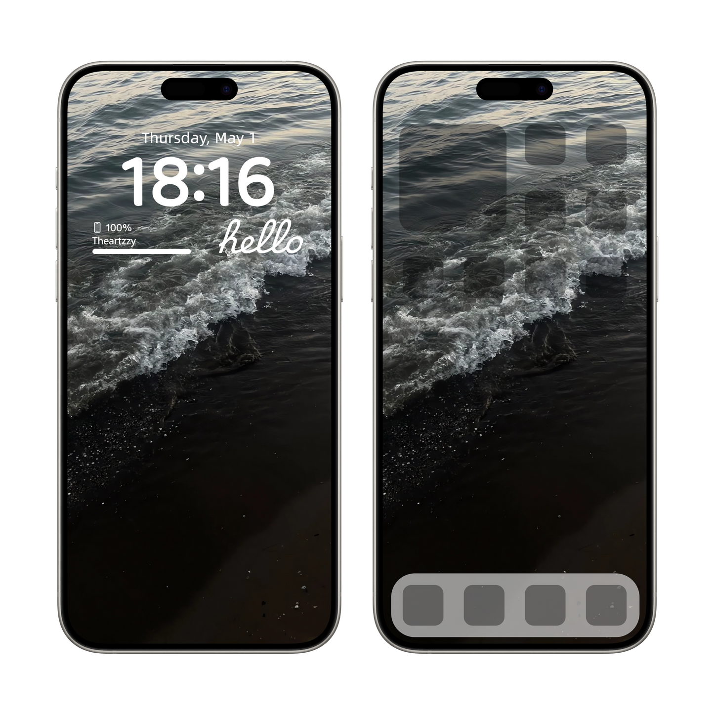 025-Black sand beach-dark atmosphere wallpaper