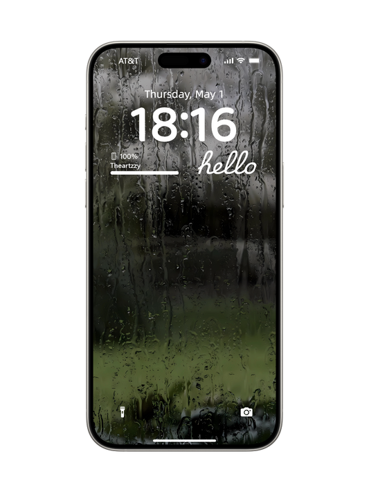 Liquid Dynamics: Hypnotic Raindrop Textures Wallpapers for iOS & Android