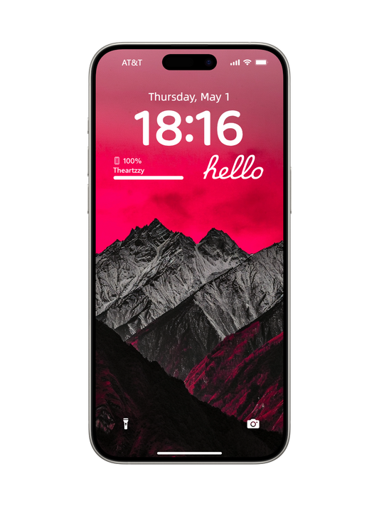 Crimson Peaks: Stark Contrast Mountain Wallpapers for iOS & Android