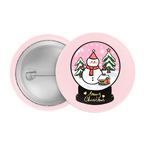 Winter Wonderland  Snow Globe Badge / Magnet