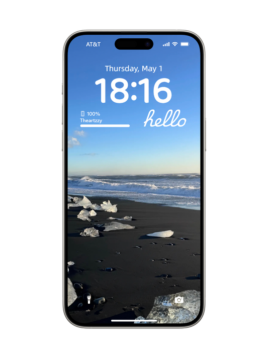 Arctic Luminescence: Crystal Tide Wallpapers for iOS & Android