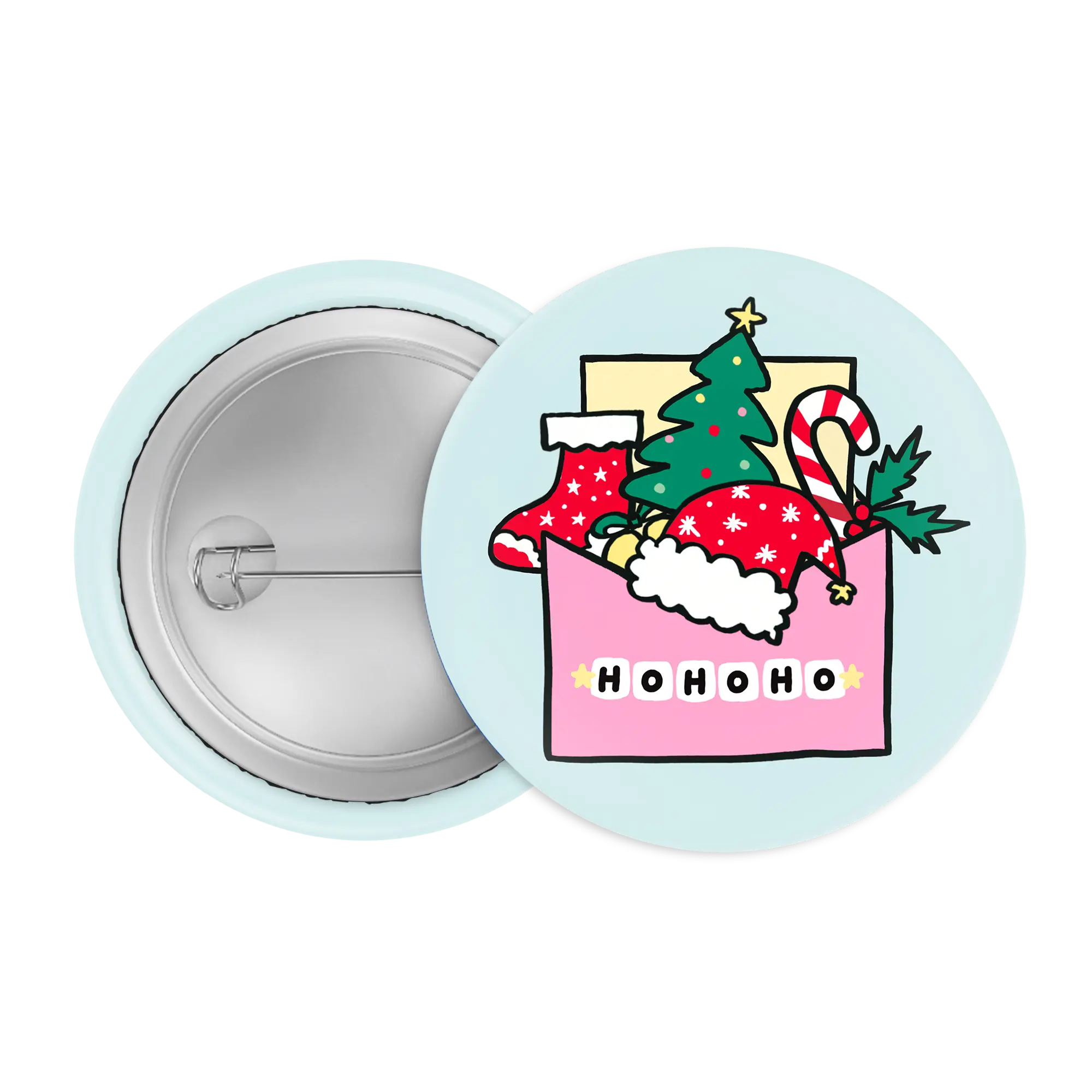 Holiday Wishes  Christmas Letter Badge / Magnet