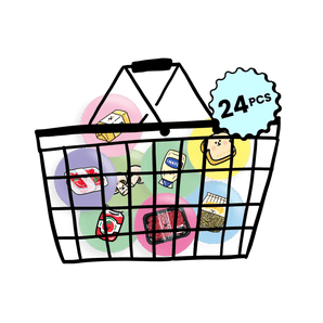 48 Food Fridge Magnets Set - Theartzzy