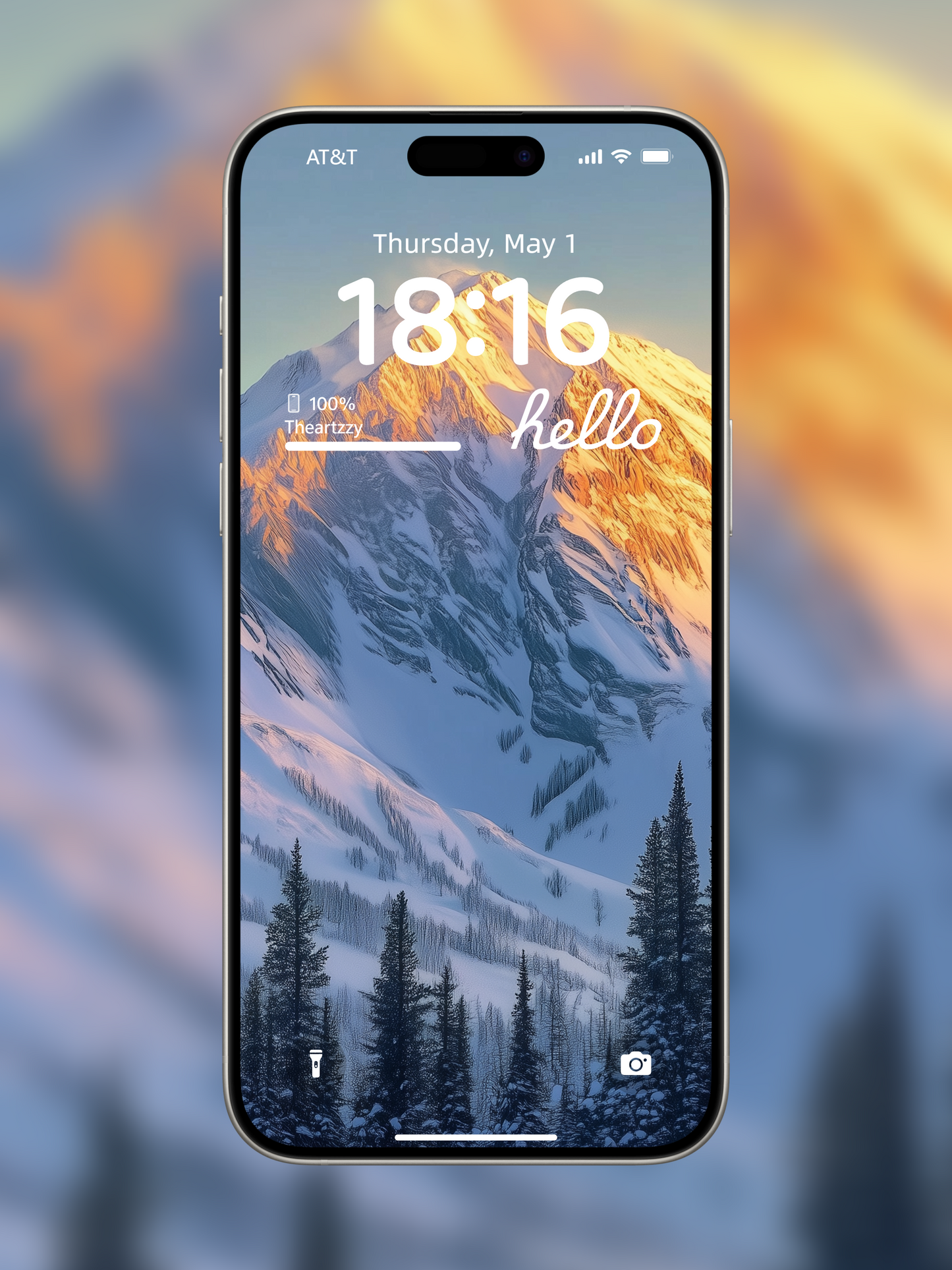 Alpine Radiance: 4K Snow Mountain Wallpapers with Dynamic Golden Light for iOS & Android